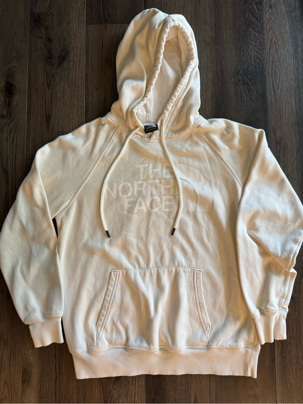 The North Face Woman’s Cream Logo Hoodie Sweatshirt